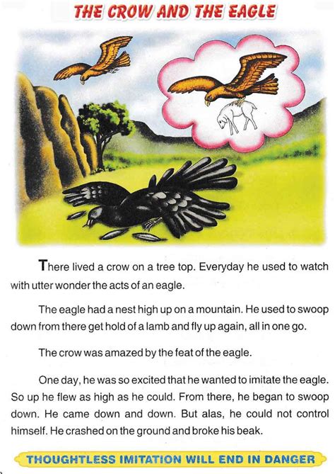 The Crow And The Eagle Story In English