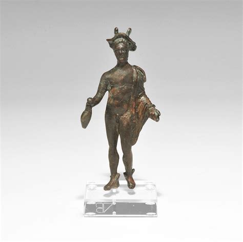 Roman Bronze Statuette Of Mercury 1st Century Bc 1st Century Ad A Figurine Of Mercury Standing N
