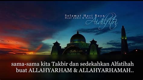 Ahmad jais selamat hari raya official music video загрузил: Sambutan Takbir Hari Raya Aidilfitri 2020 - YouTube