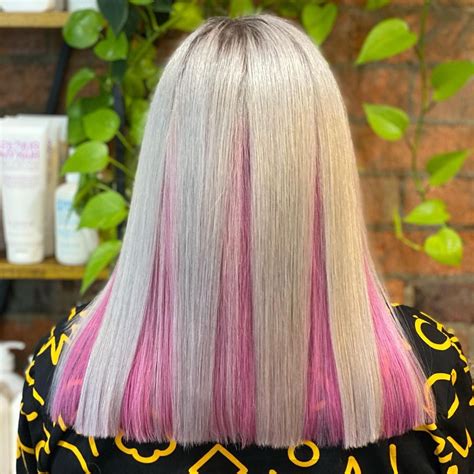 30 Best Peekaboo Hair Color Ideas And Trending Styles In 2021 Purple
