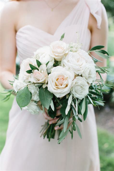 Pink And White Rose Bouquet Elizabeth Anne Designs The Wedding Blog