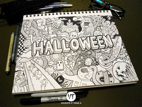Doodle Halloween By Vicenteteng On Deviantart Halloween Doodle