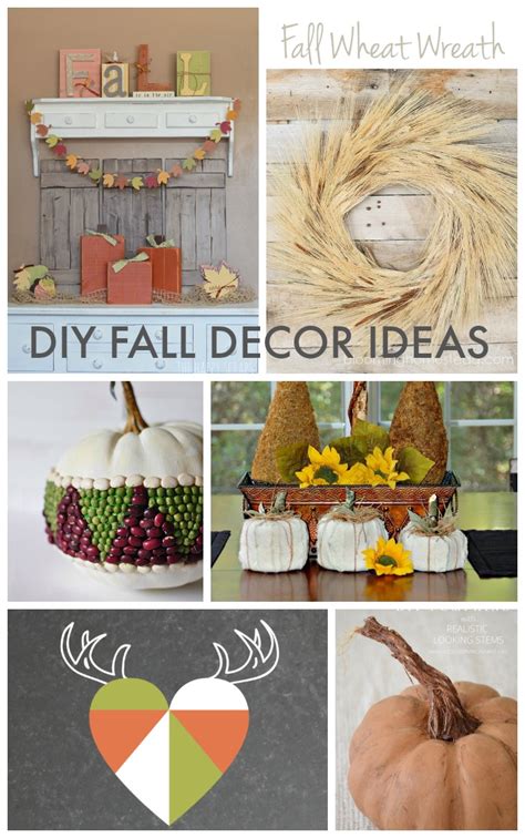 Maybe you would like to learn more about one of these? DIY Fall Decor Ideas - Link Party Features - The Golden ...