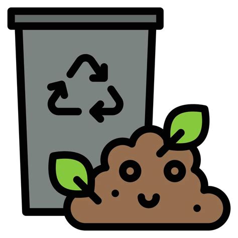 Compost Icon Best Quality Outline Symbol Icon Vector Illustration