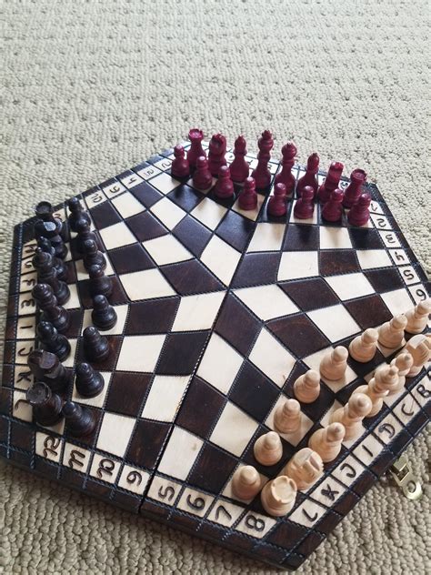 This Chess Board Is Made For 3 People Rmildlyinteresting