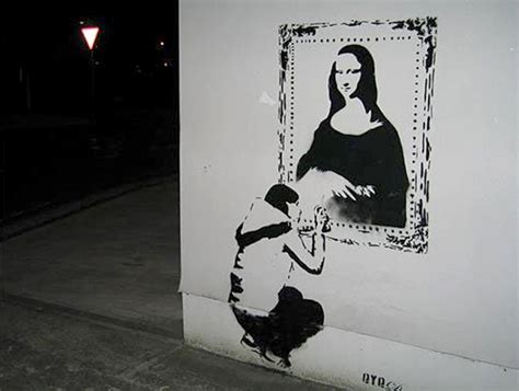 Mona Lisa In Contemporary Urban Street Art Street Art Banksy Street