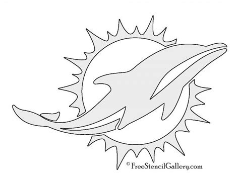 Print dolphin coloring pages for free and color our dolphin coloring! NFL Miami Dolphins Stencil | Dolphin coloring pages, Miami ...