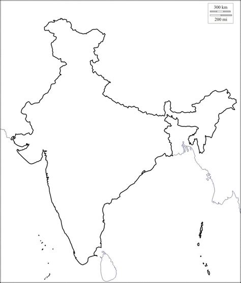India Map Outline A Size India Map Map Outline Political Map Images