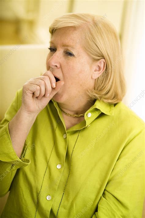 Senior Person Coughing Stock Image C0040648 Science Photo Library