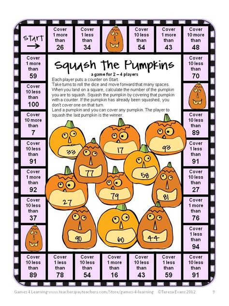 halloween math games printable