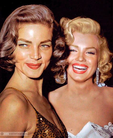 Lauren Bacall And Marilyn Monroe 1953 Roldschoolcool