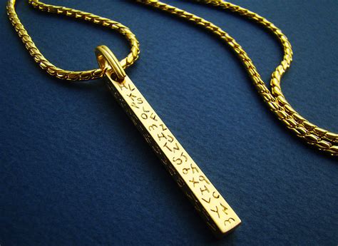 Add to wish list add to compare. 18K Gold Nano Injection Plated Mens Golden Square Bar Pendant Chain Necklace Set · authfashion ...