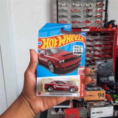 Hot Wheels Red Edition Dodge Challenger Srt Demon Shopee Philippines