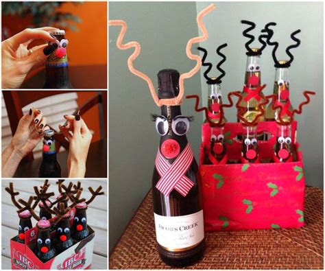 Download christmas champagne stock photos. Wonderful DIY Reindeer Wine / Beer Bottle for Christmas Gift
