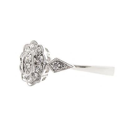 Certified designer engagement rings only $2490. Art Deco Style Diamond Dress Ring | B23623 • Diamonds & Pearls Perth