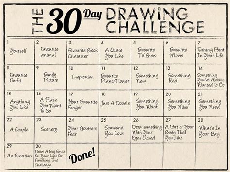 30 Day Drawing Challenge By Awarmth13 On Deviantart