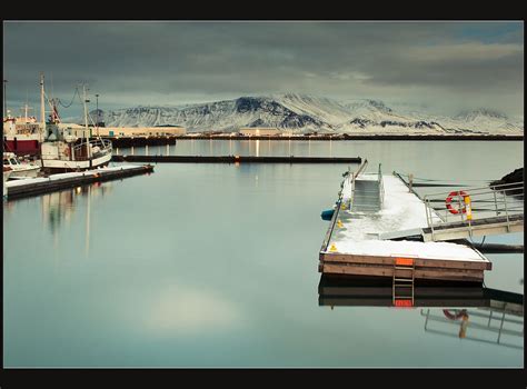 After The Storm Reykjavík Harbour And Mount Esja In The Ba Flickr