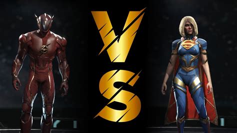 Flash Vs Supergirl Injustice 2 Gameplay Full Hd Youtube