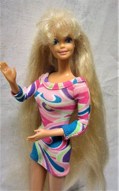 Totally Hair Barbie 1112 With Original Dress Totally Hair 1991 Version Blonde Barbie Extra Long