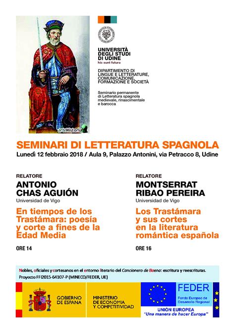Seminari di letteratura spagnola - 12/02/2018 — Uniud IT