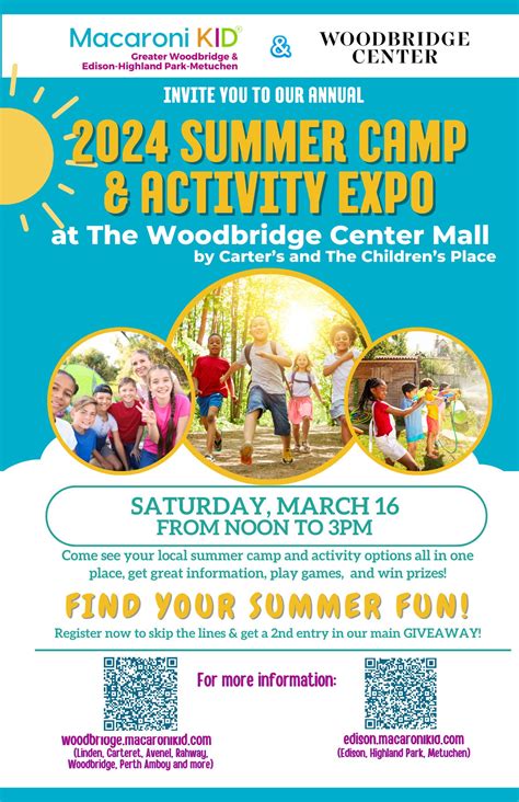 Mar 16 | FREE Summer Camp Expo at Woodbridge Center | Woodbridge, NJ Patch