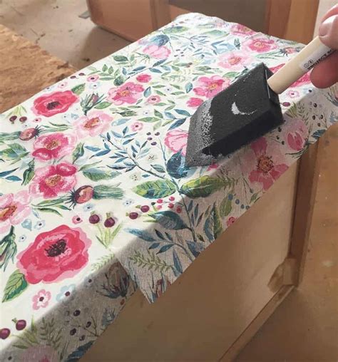 The Best Way To Decoupage A Dresser With Floral Napkins Decoupage Diy