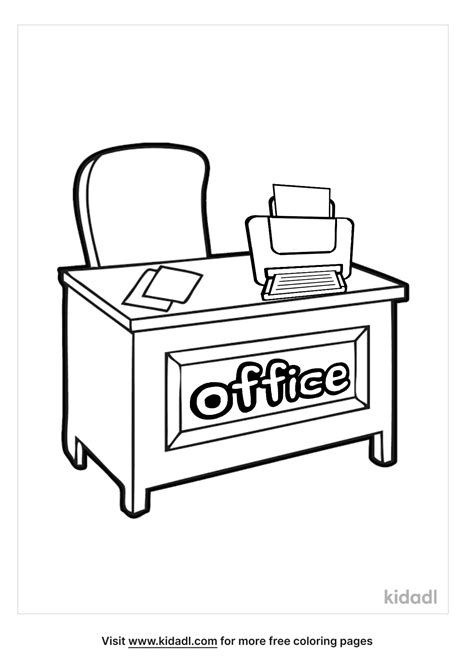 Office Coloring Page Free Buildings Coloring Page Kidadl