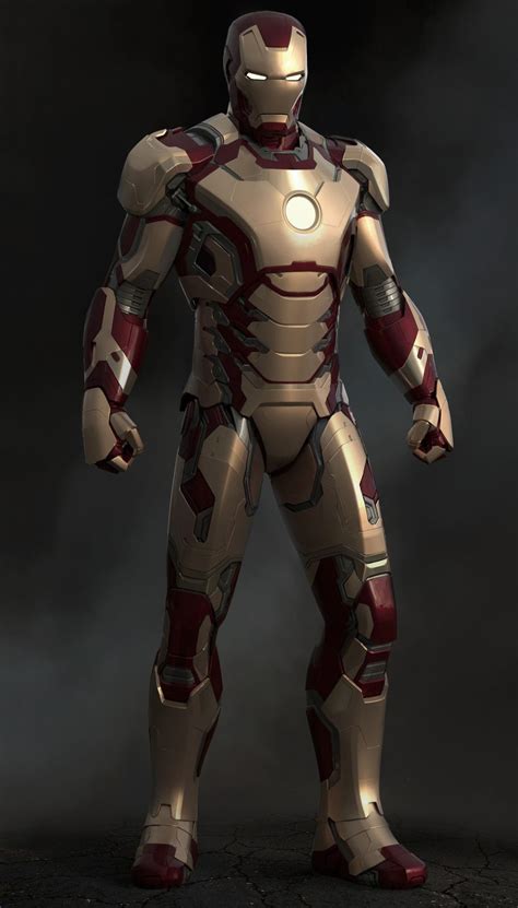 Iron Man 3 Digital Sculpts Of Mark 42 Xlii And War Machine Unused