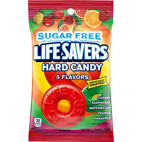 Life Savers Sugar Free 5 Flavors Hard Candy Bag 275 Ounce