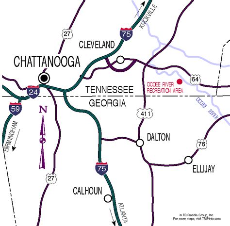 Ocoee Road Map