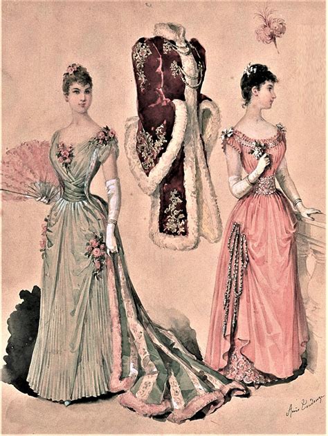La Mode Illustree 1890 Fashion Illustration Vintage Art Clothes