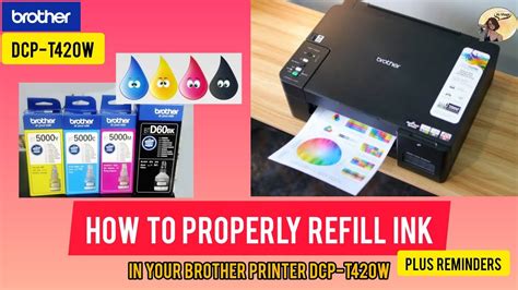 How To Properly Refill Ink In Your Brother Printer Dcp T420w Youtube