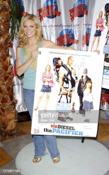 Brittany Snow Promotes The Pacifier At Planet Hollywood In New York