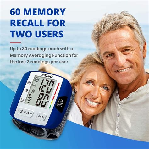 Homedics Blood Pressure Monitor Automatic Wrist Blood Pressure Machine