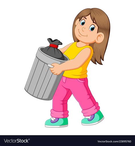 Throwing Away Trash Clipart