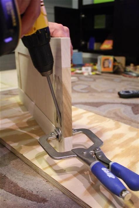 The easiest way to do this is with a kreg® shelf pin jig. shaker style cabinet doors with kreg jig and router ...