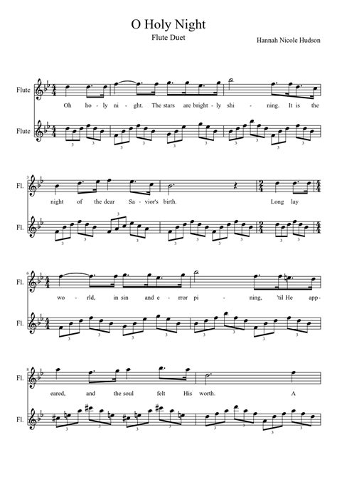 O Holy Night Sheet Music Free Printable Printable Templates