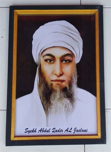Hiasan Dinding Poster Syekh Abdul Qodir Al Jailani Plus Bingkai Ukuran