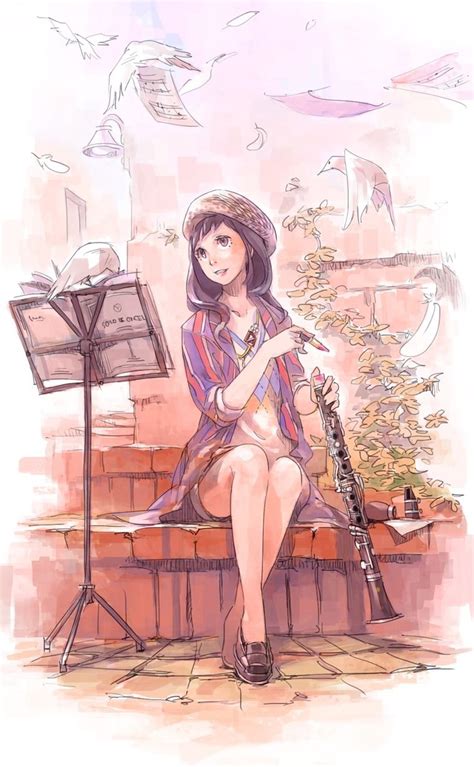 Mangaanime Clarinet Music Illustration Anime