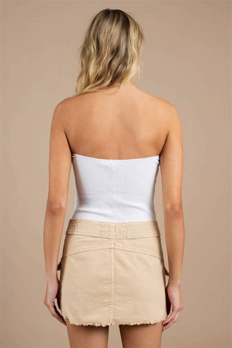 Nude Free People Skirt Belted Mini Skirt Nude Tight Mini Skirt