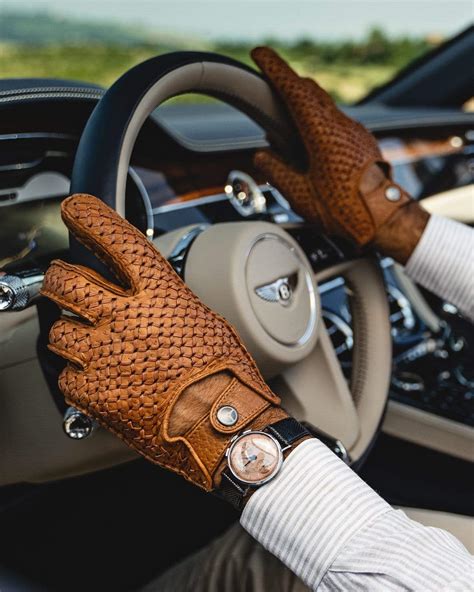 Bespoke Peccary Leather Driving Gloves Corktan The Outlierman