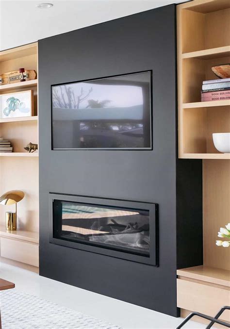 Accent wall with decal or mural: FARK.com: (10780553) Photoshop this fireplace/TV wall feature