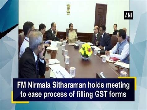 The union minister for finance and corporate affairs nirmala sitharaman monday held the. FM Nirmala Sitharaman holds meeting to ease process of ...