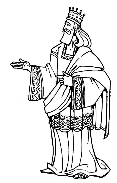 King Solomon Coloring Sheet Coloring Pages