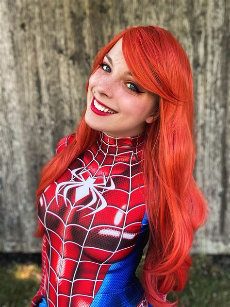 Spider Woman Mary Jane Watson Cosplay Print Etsy Canada
