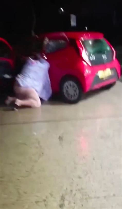 Woman Screams As Shes Dragged Behind Moving Car After Driver Grabs Her