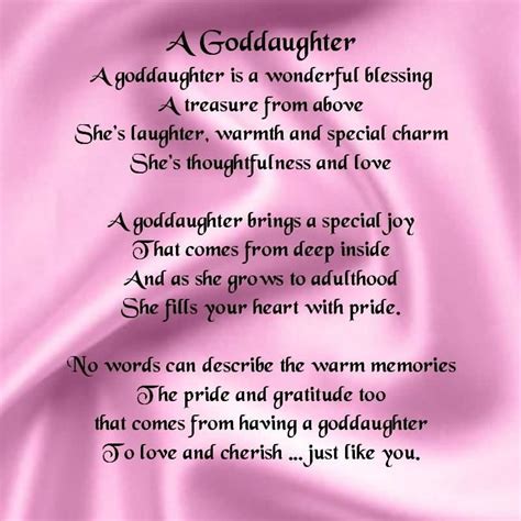 Sweet Poem Birthday Wishes For Wonderful Goddaughter E Card 800×