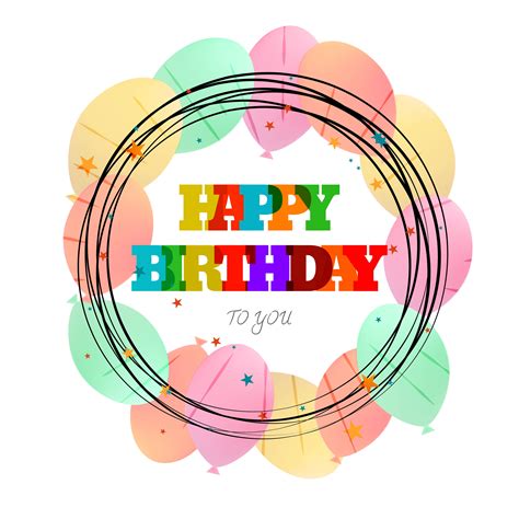 Modern Colorful Happy Birthday Background 237549 Vector Art At Vecteezy