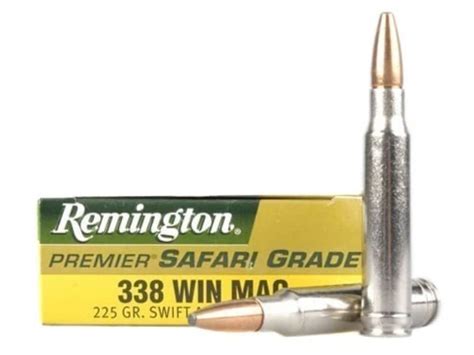 Remington Premier Ammo 338 Winchester Mag 225 Grain Swift A Frame Box