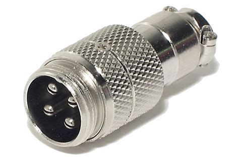 Mic Connector 4 Pin Male Partco
